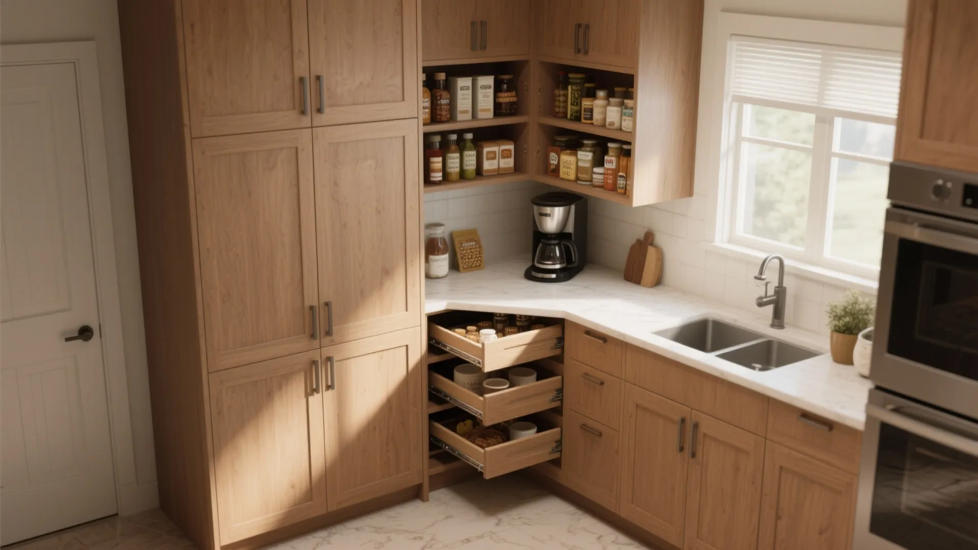5. Corners, nooks and disguised pantry solutions