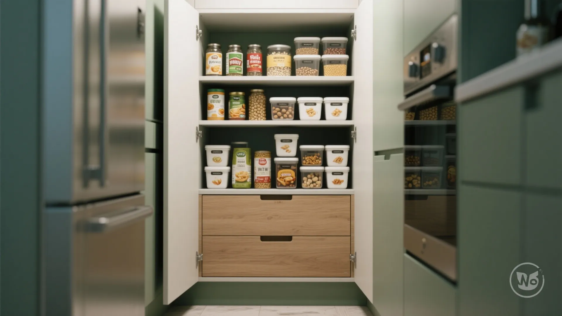 5. Hidden Pantry for Small Kitchens