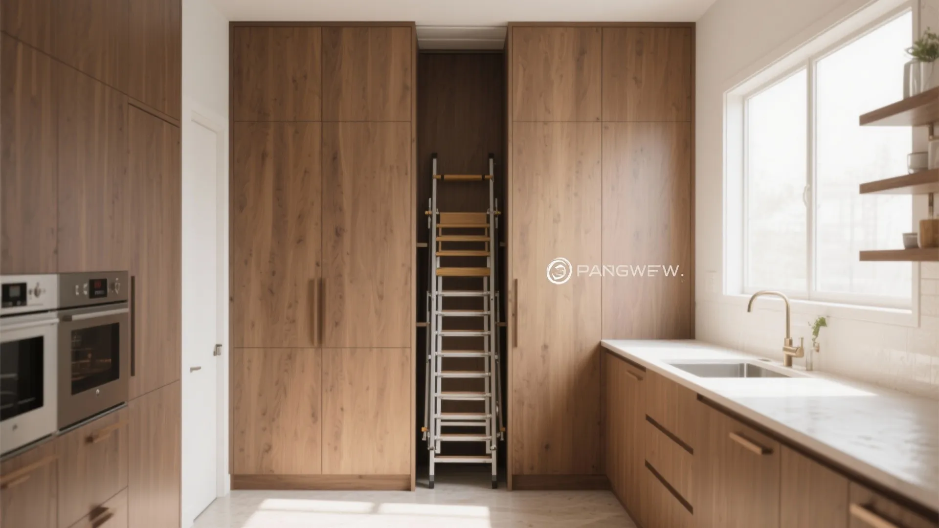 Tip 9: Hidden Ladder in Pantry