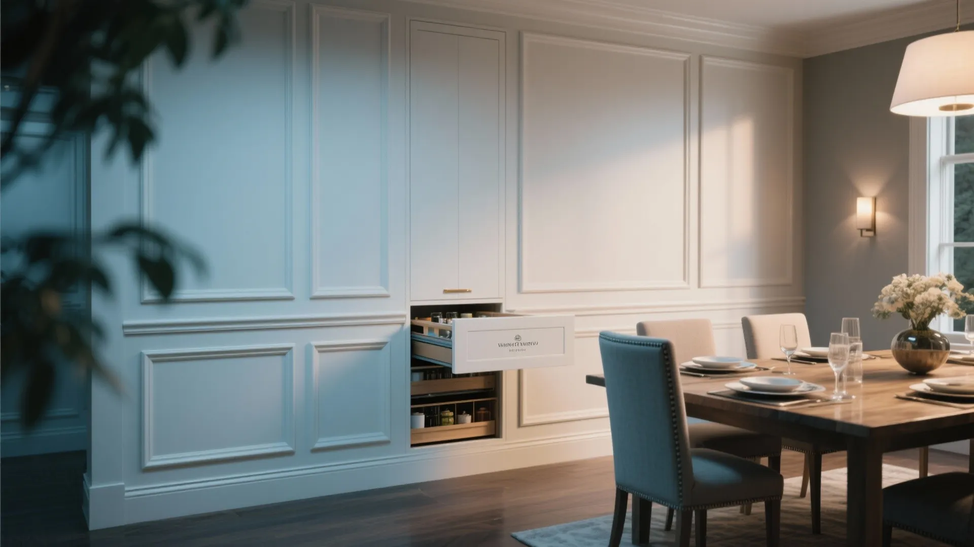 9. Hidden Pull-out Pantry