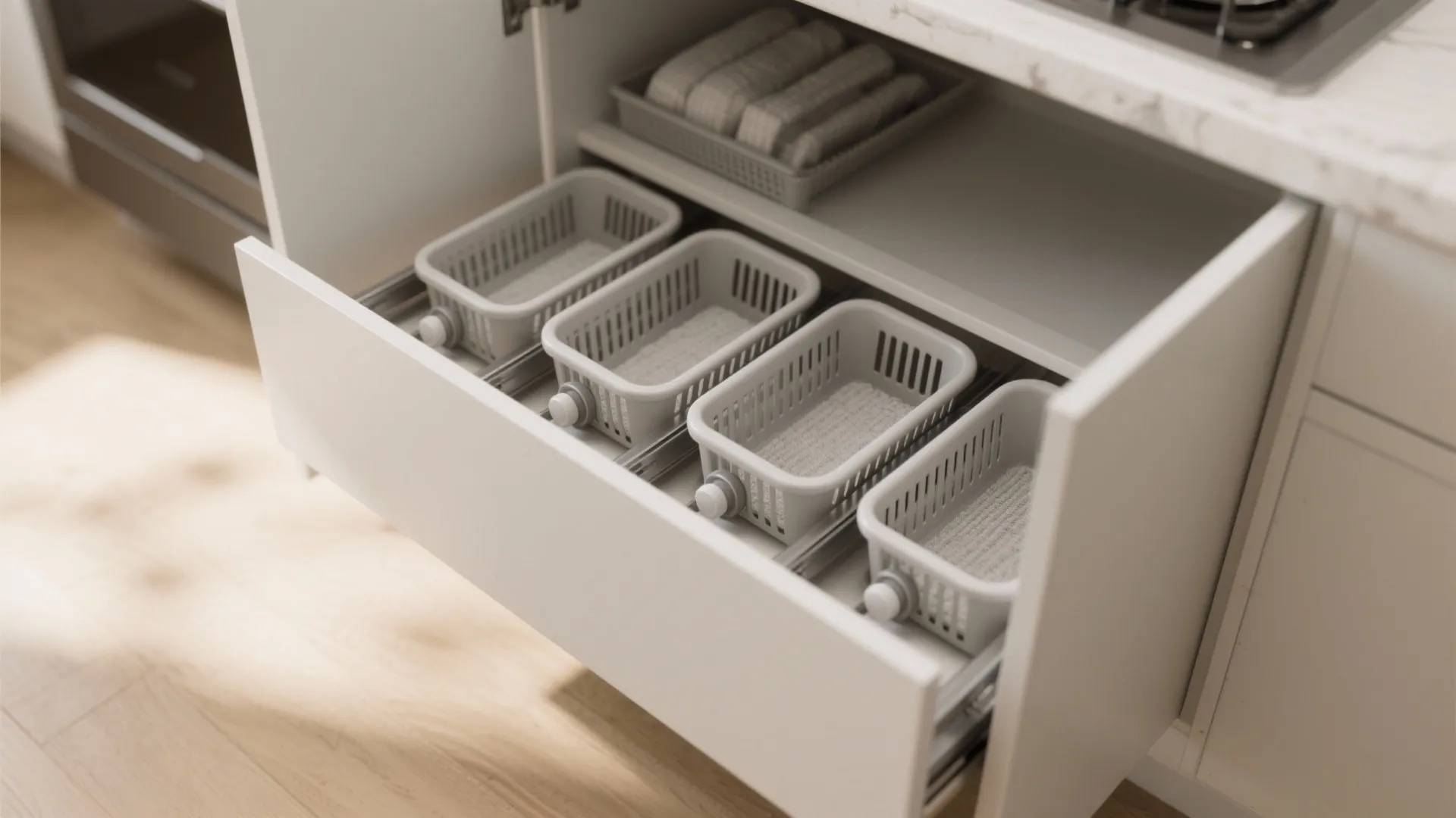 5. Hidden Roller Trays for Quick Sorting