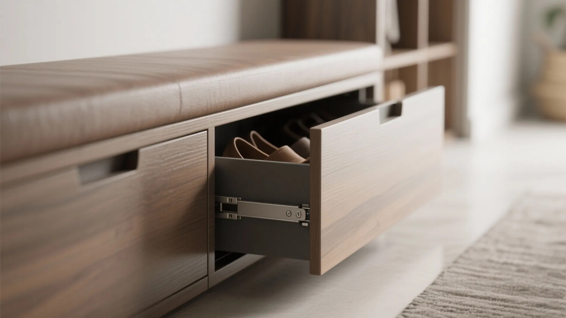 Smart Hidden Shoe Cabinet