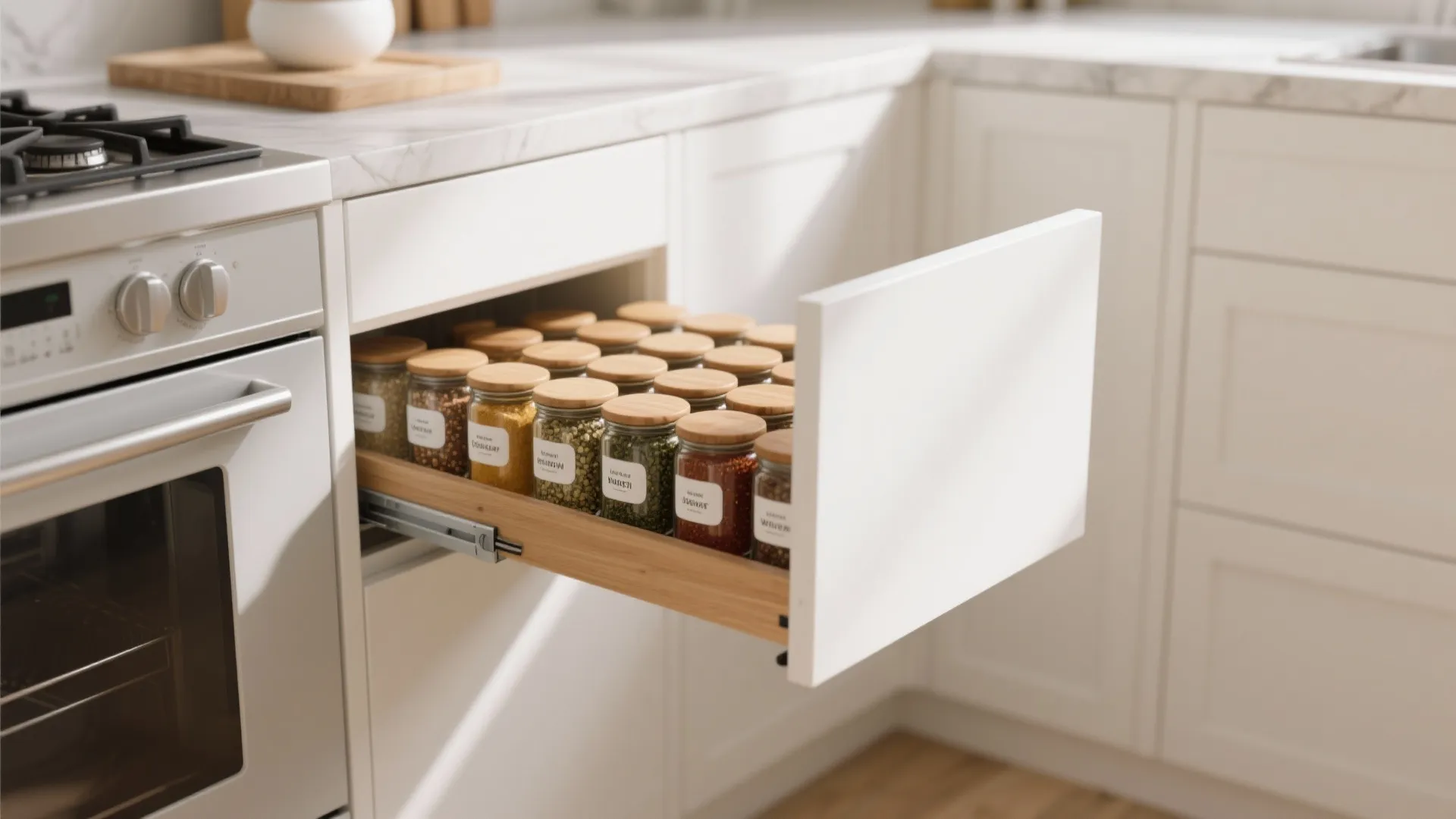 2. Hidden Spice Pull-Outs