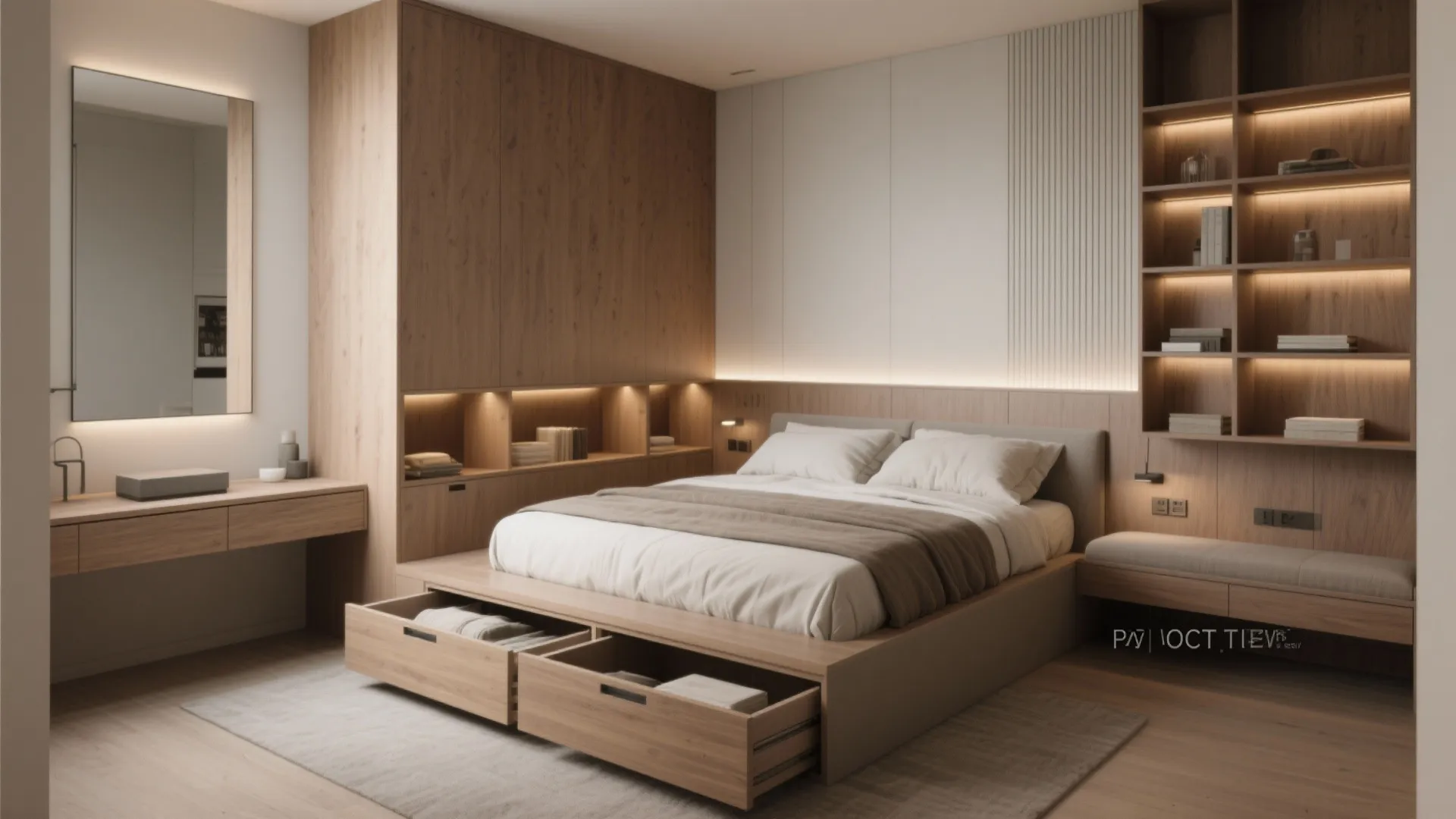 Smart storage that disappears