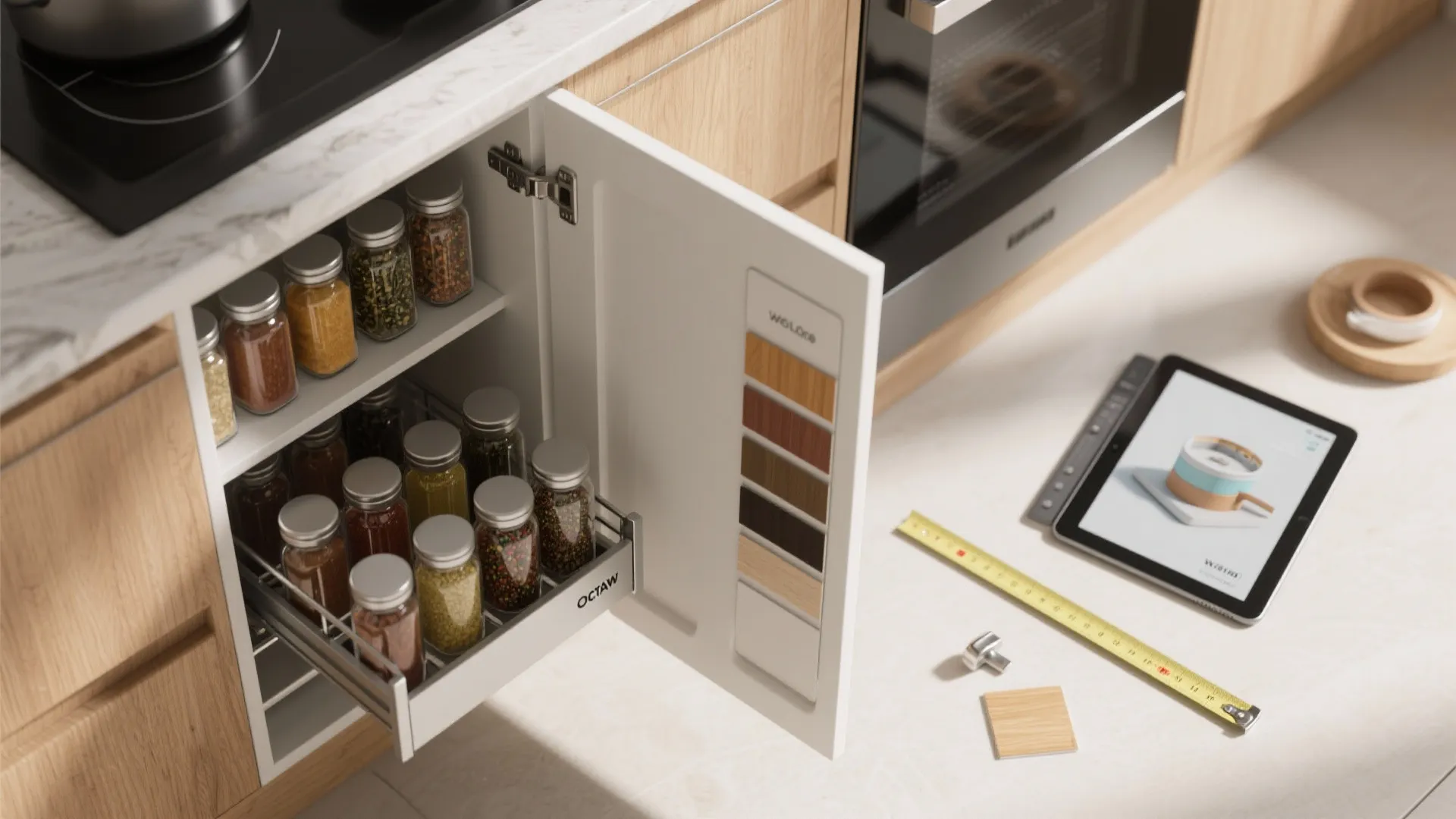 5. Hidden storage and tech-savvy touches