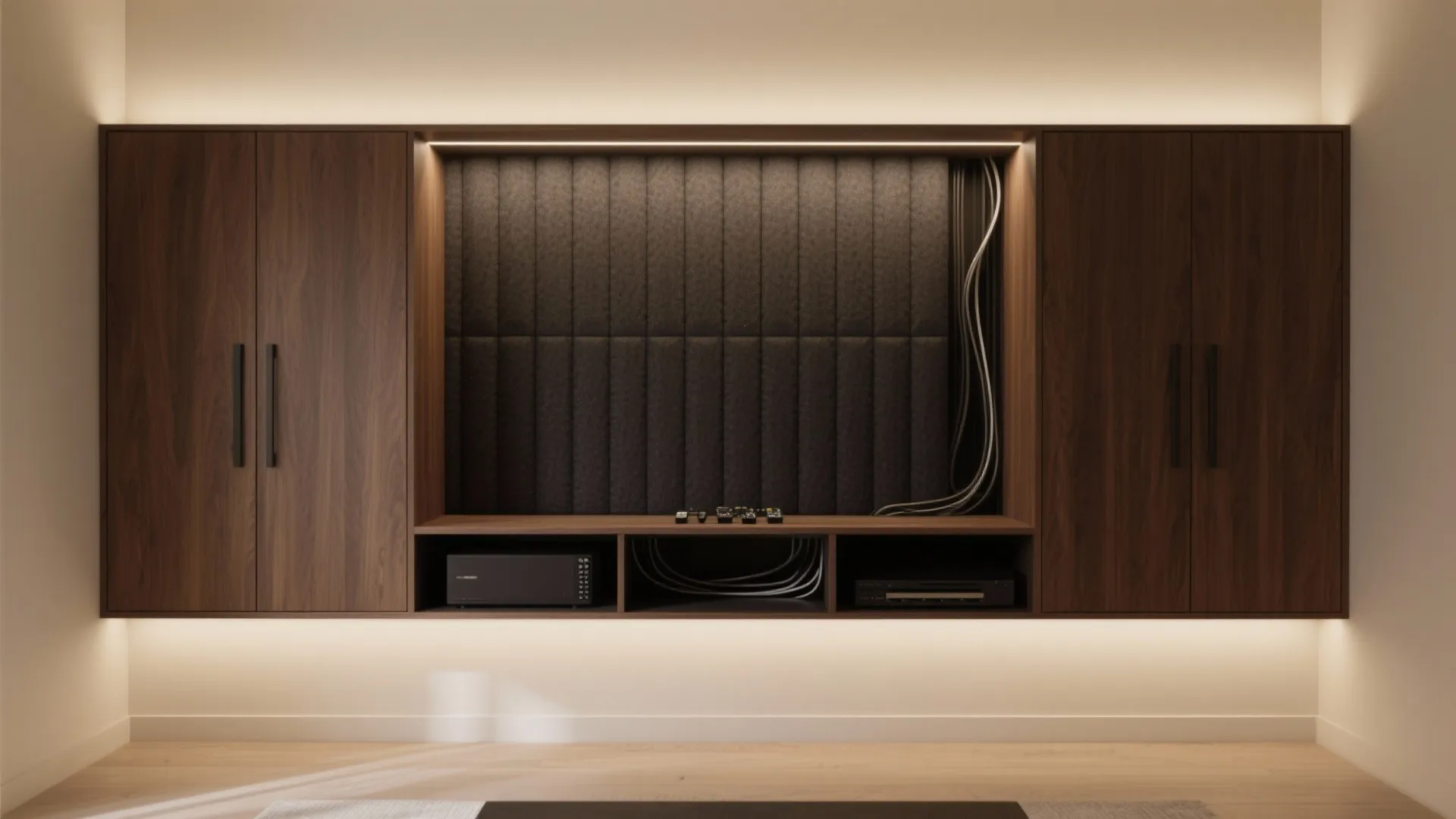 Hidden Storage, Tidy Cables, and Smart Control