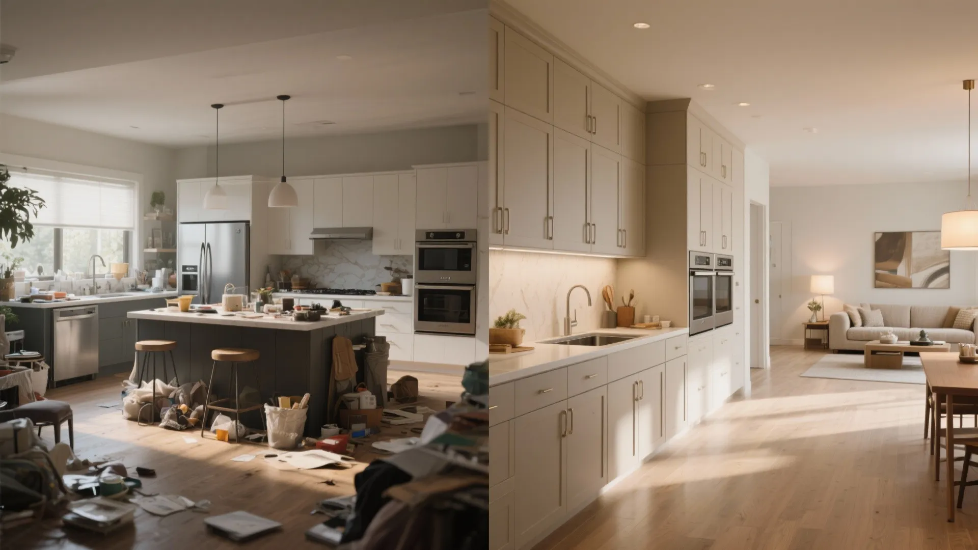 5. Hide storage and appliances for a cleaner look