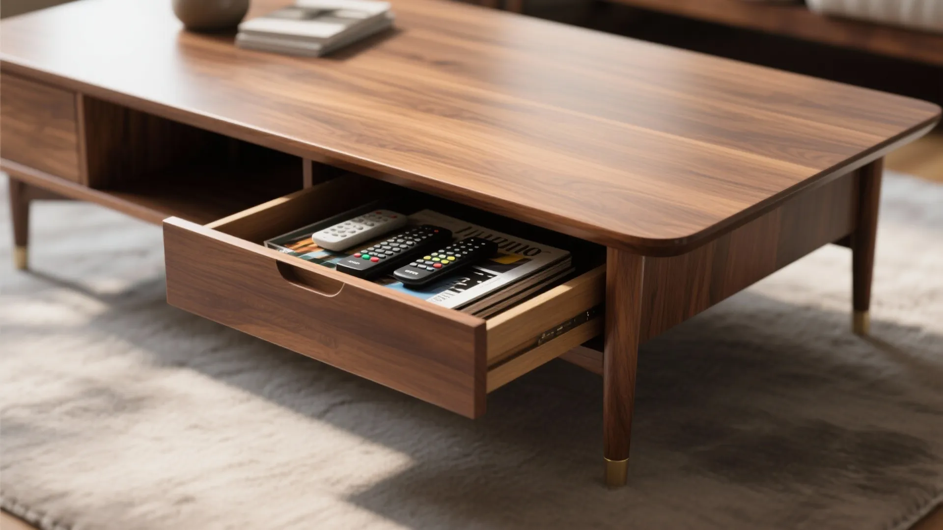 3. Low-Profile Rectangle with Hidden Storage