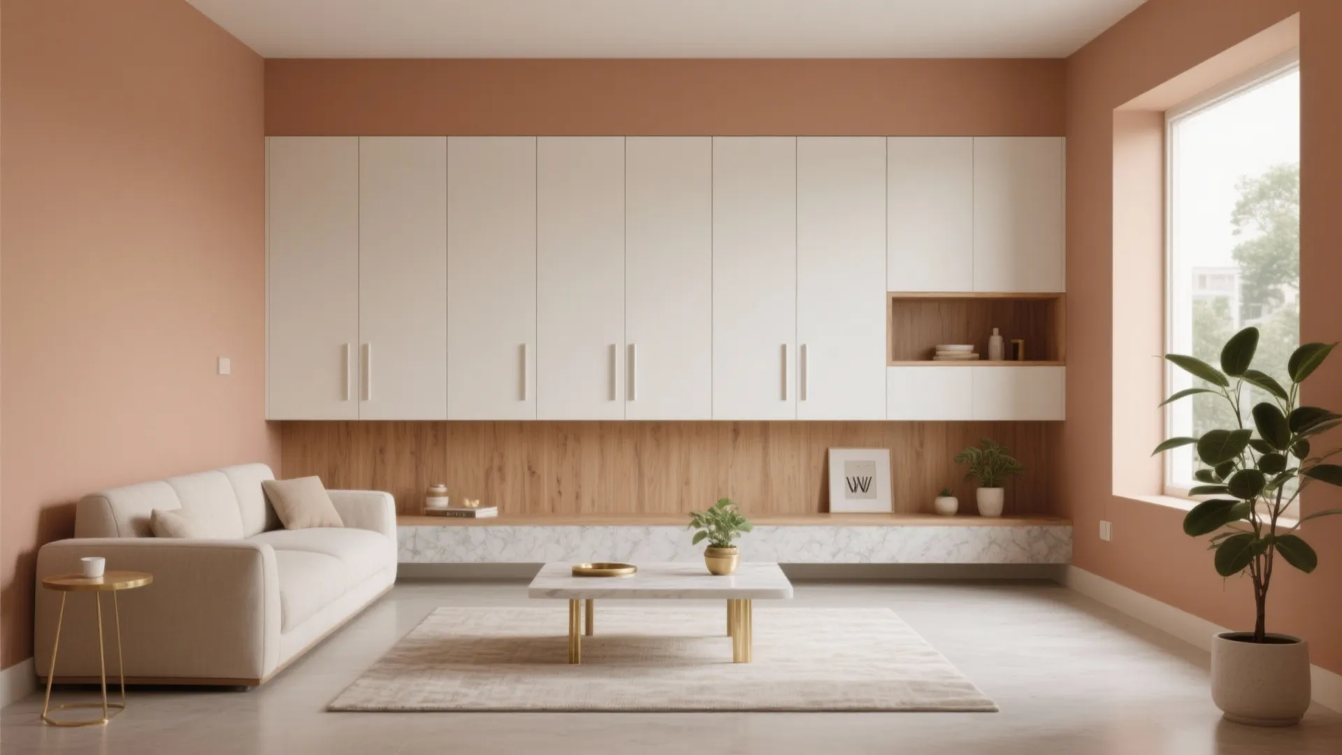 Minimalist hidden storage that doesn’t feel heavy