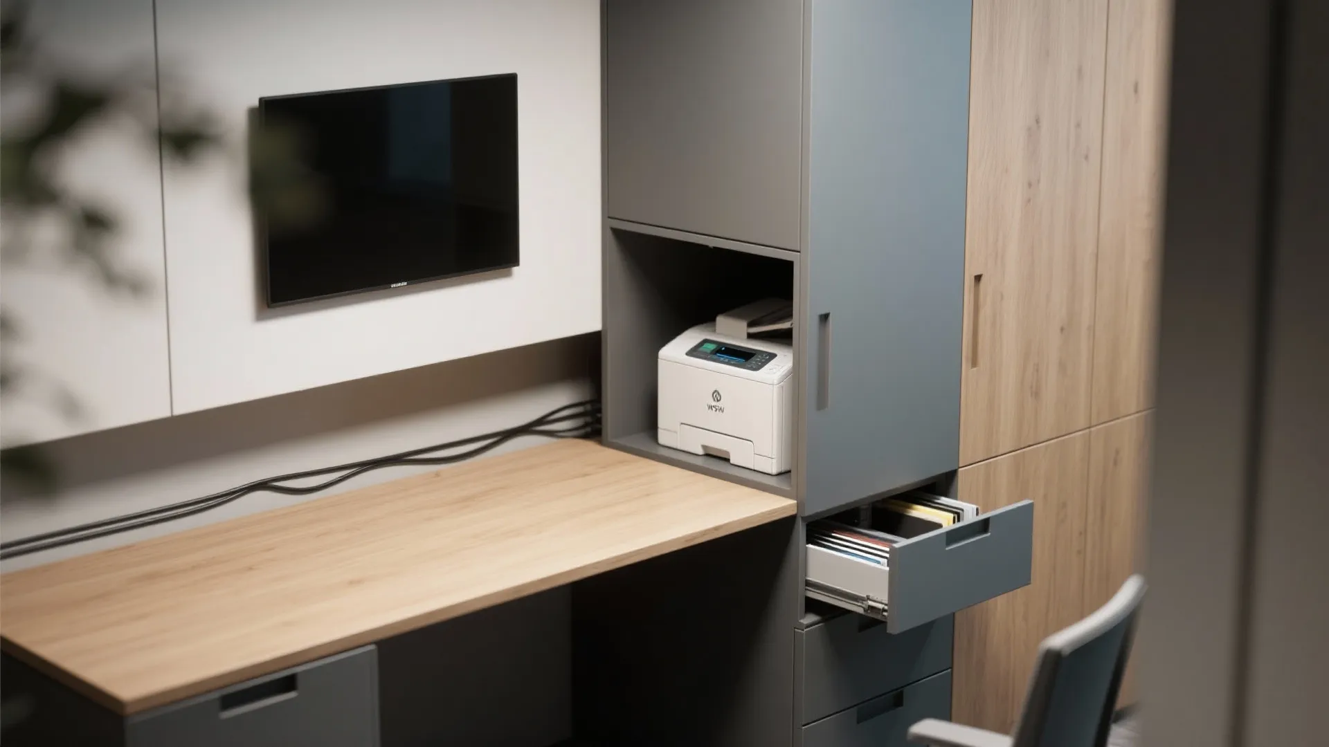 4. Hidden storage and integrated tech