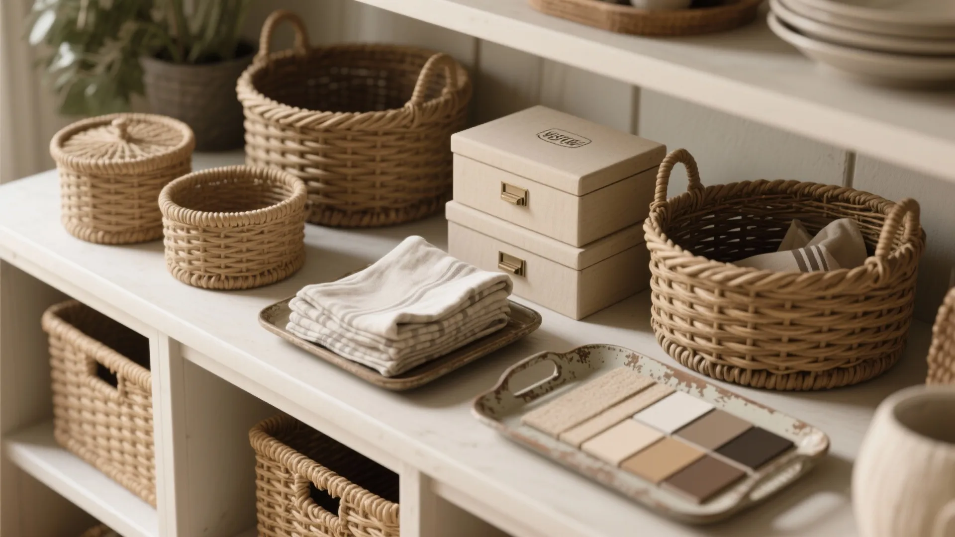 2. Functional styling: hide clutter with beautiful storage