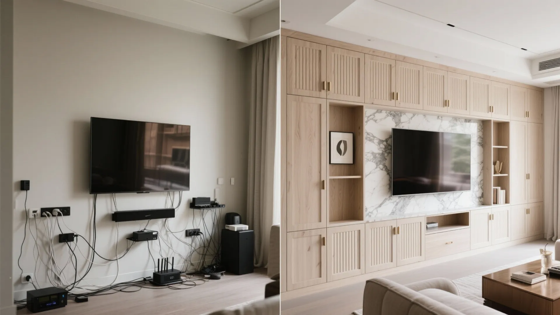 Artful storage: built-ins and concealed tech