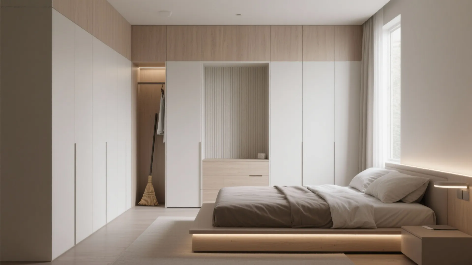 Built-in storage that disappears