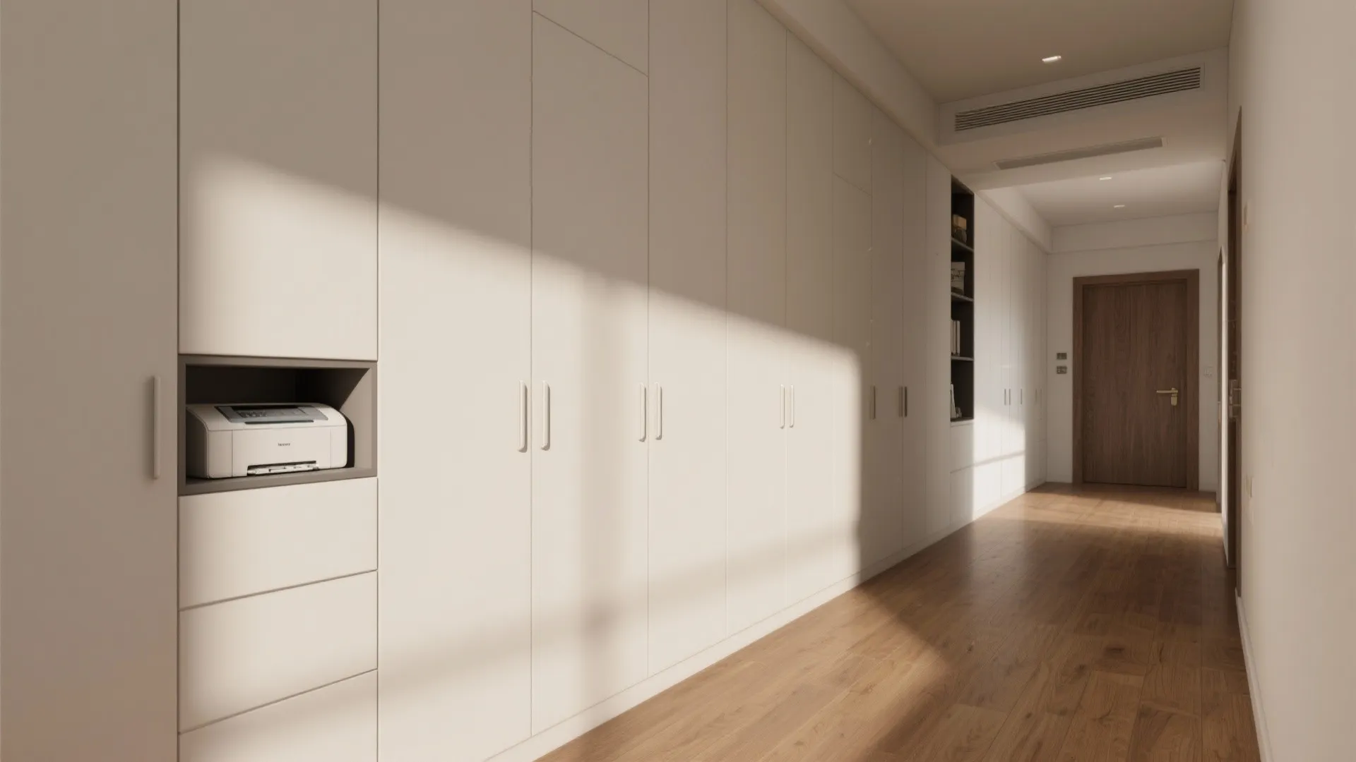 Built-In Storage Walls That Disappear