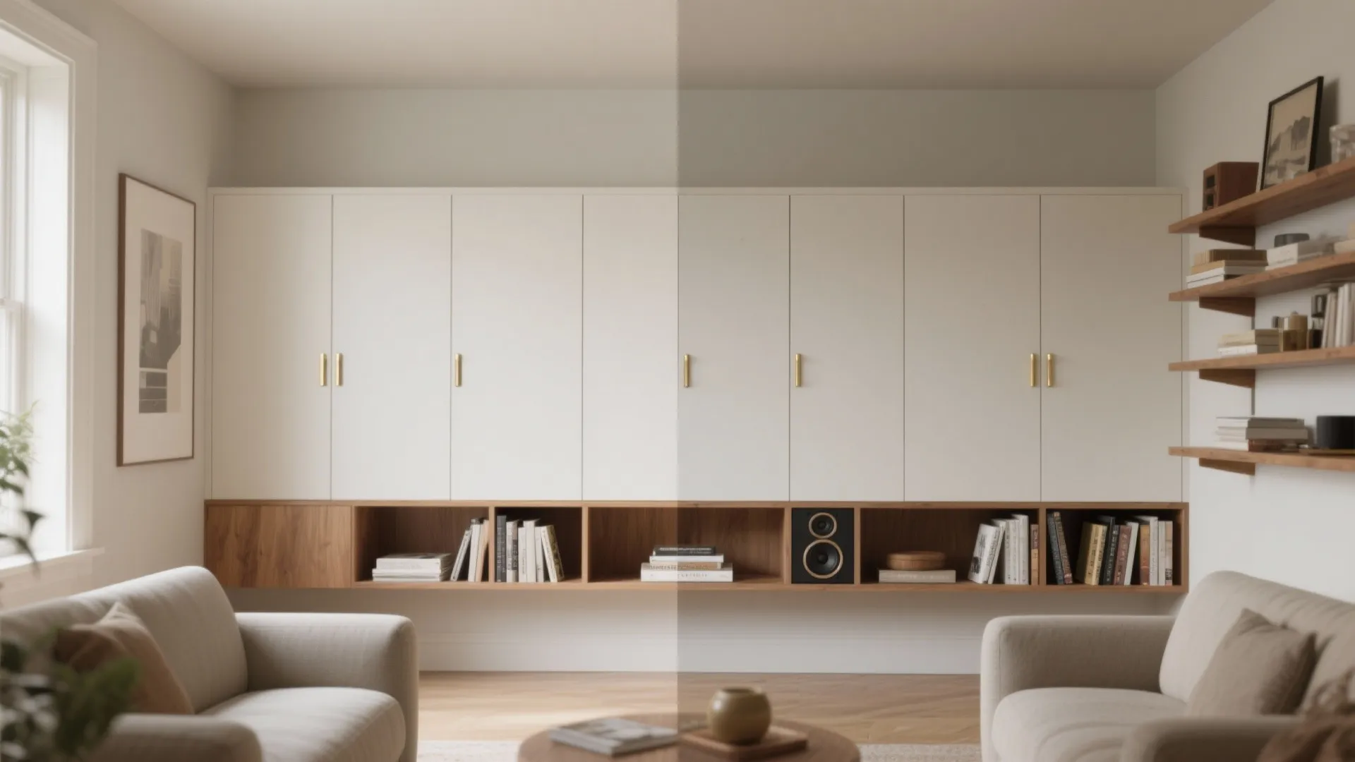 Minimalist storage that disappears