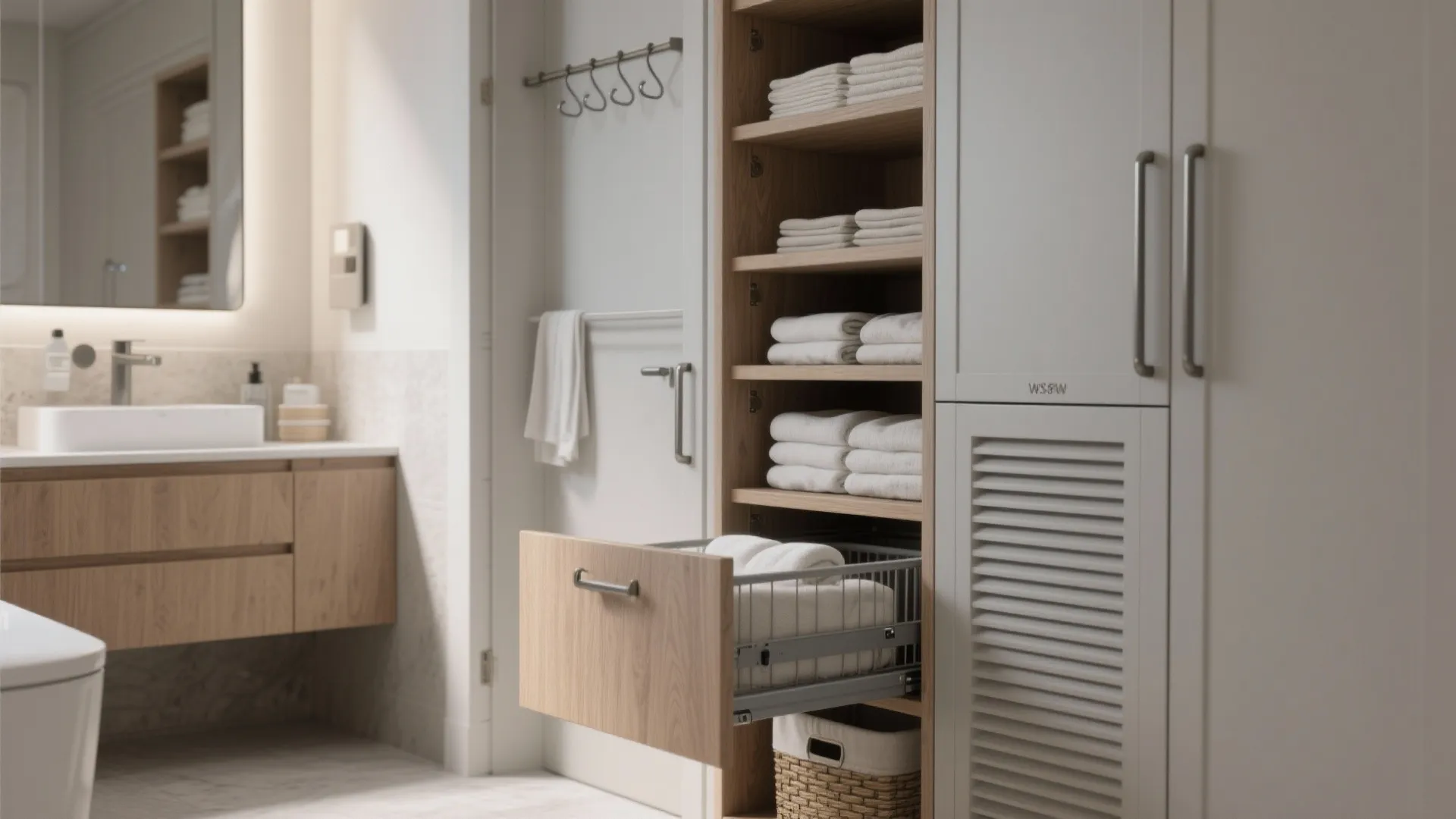 5. Build in flexible storage and hidden utilities