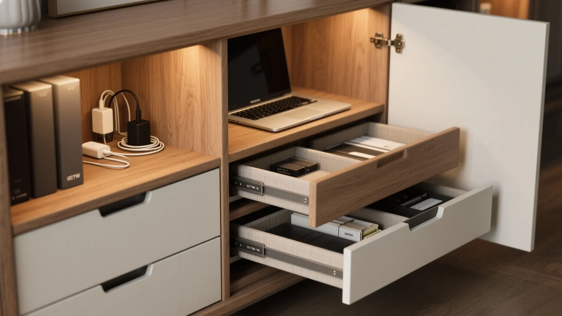 4. Storage that hides the workday