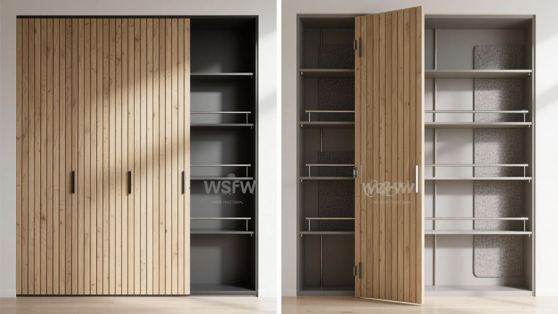 Mixed-Material WPC Panels with Hidden Storage
