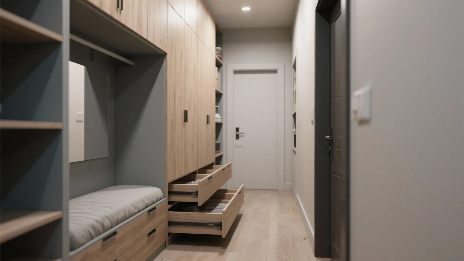 4. Built-in storage that disappears