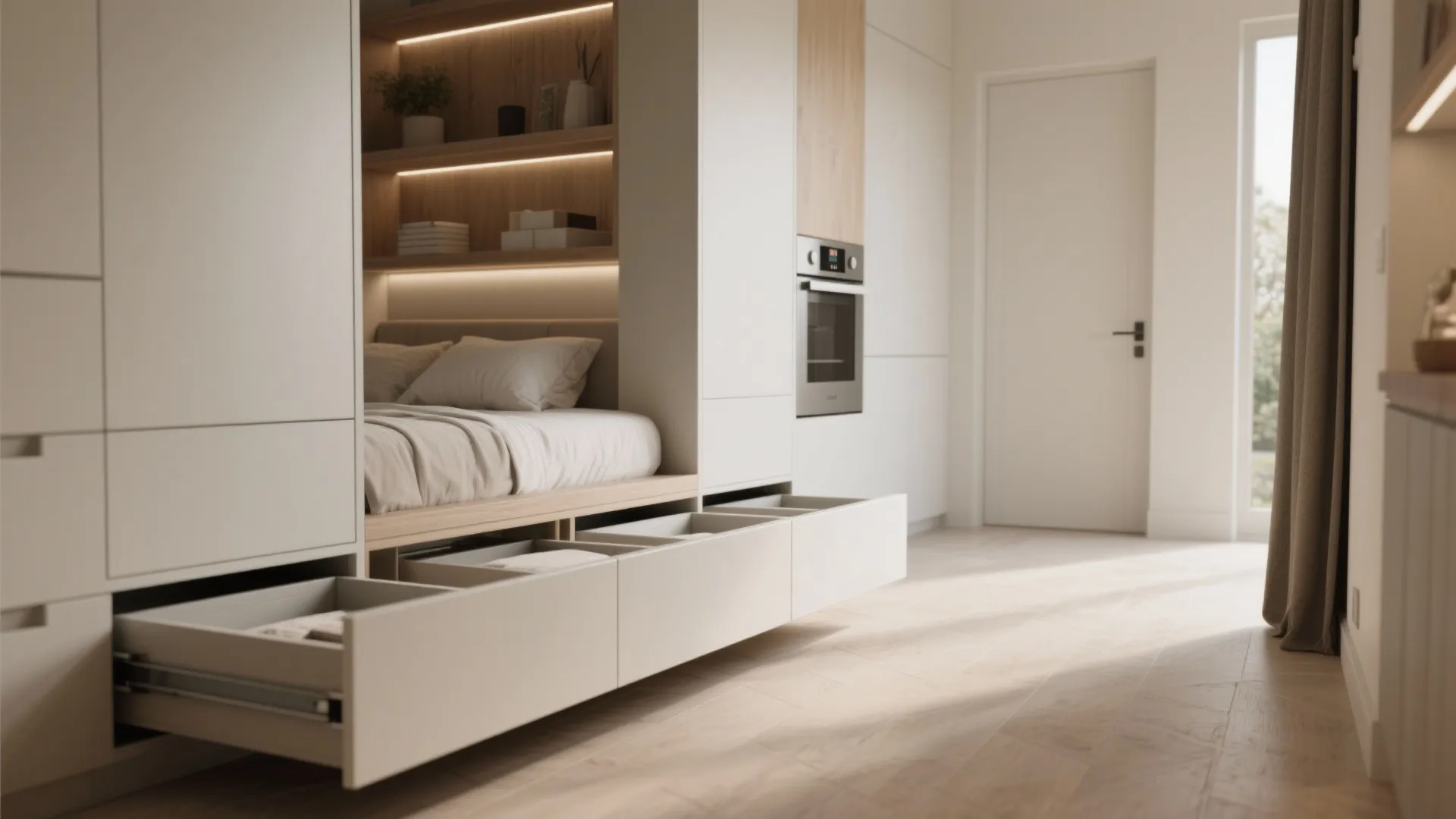 4. Smart storage that disappears