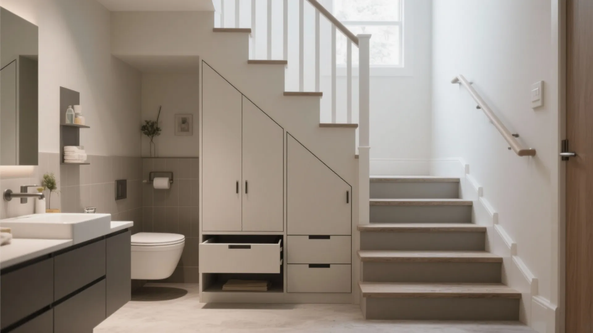 10. Hidden Storage Under the Steps