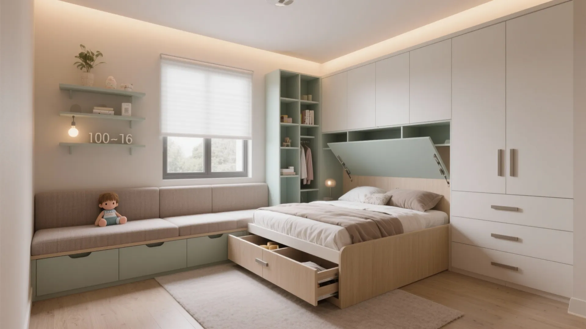 Storage that disappears: beds, benches, and behind-doors