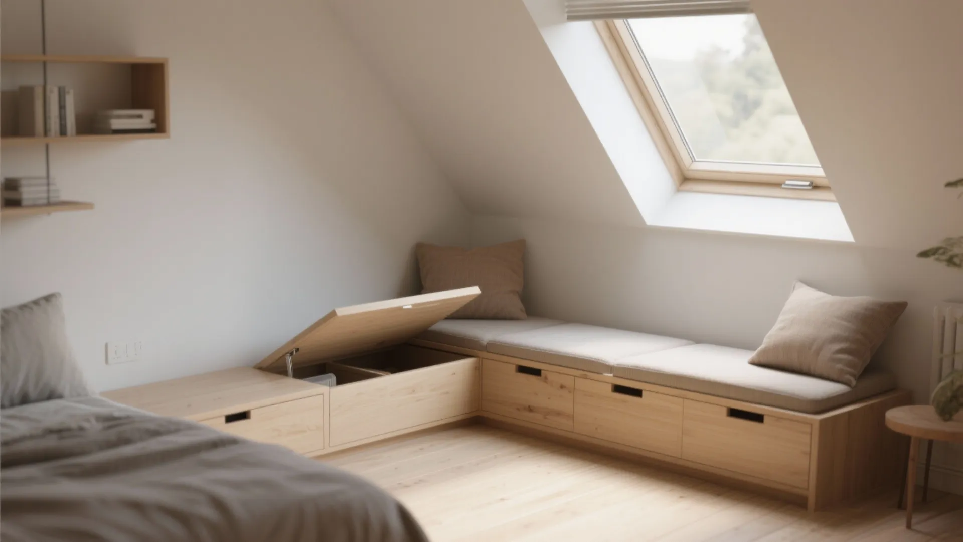 7. Hidden Storage Benches
