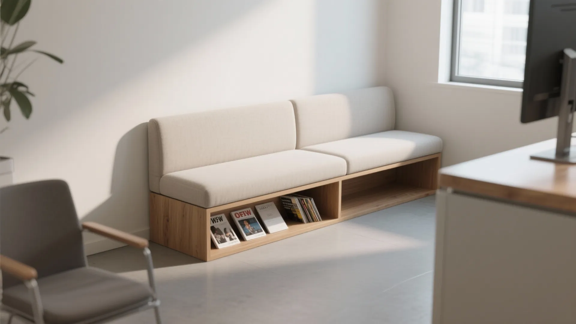 Minimalist Seating with Hidden Storage