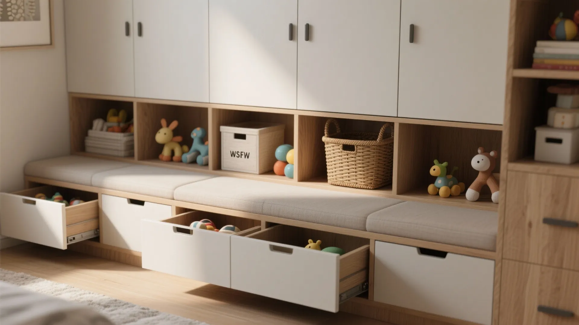 2. Stackable and hidden storage