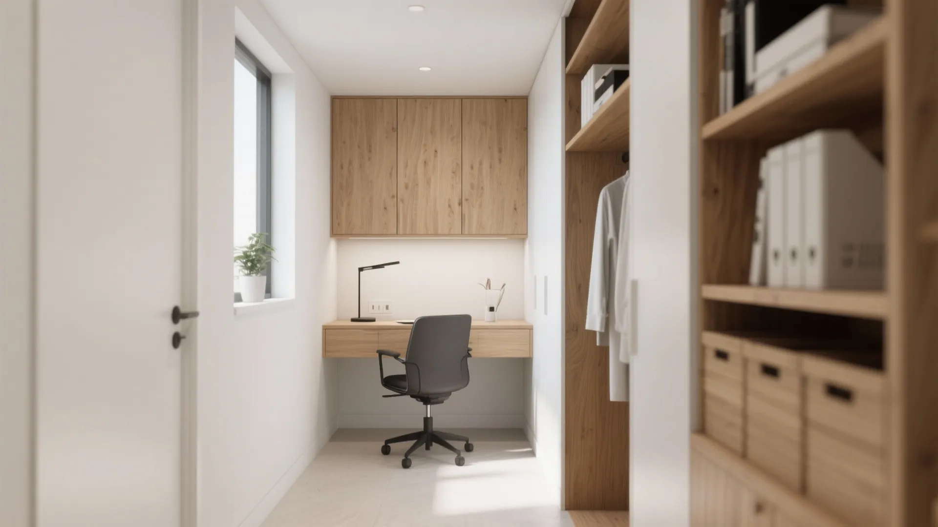 2. Hidden Storage Above