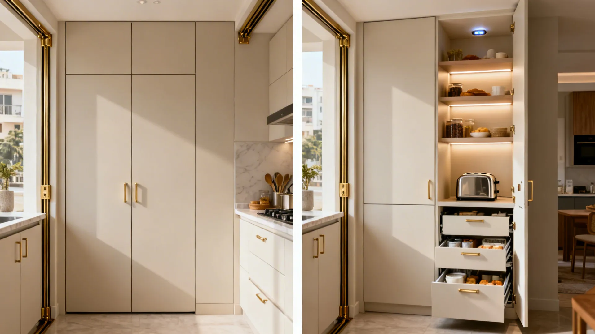 Integrated Storage That Disappears