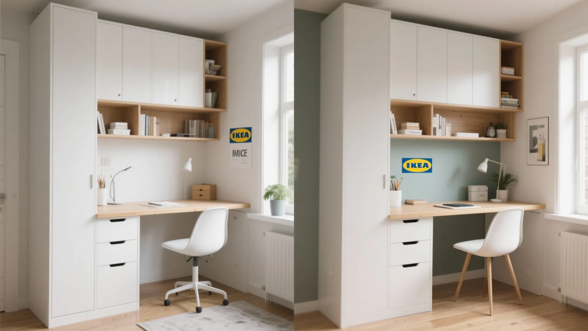 7. Hidden Storage Desks