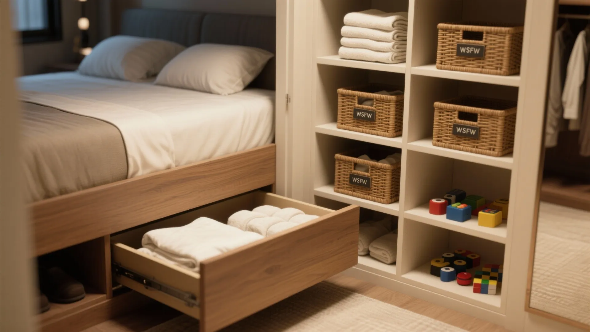 Smart storage that disappears