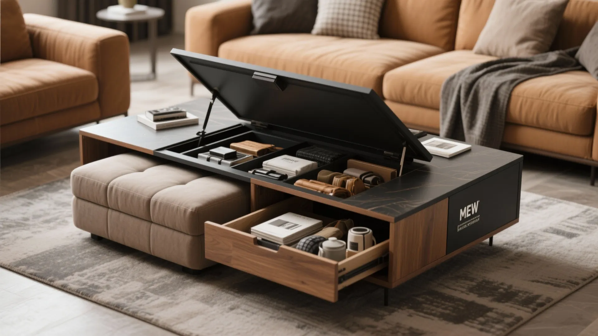 5. Hidden Storage Solutions