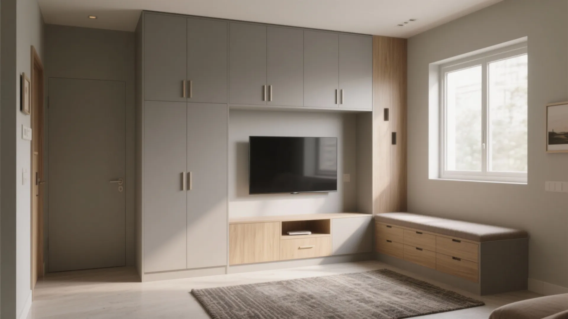 Minimalist Hall Storage That Disappears