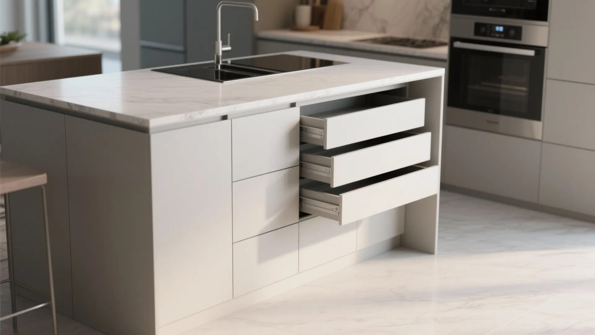 3. Hidden Storage Drawers