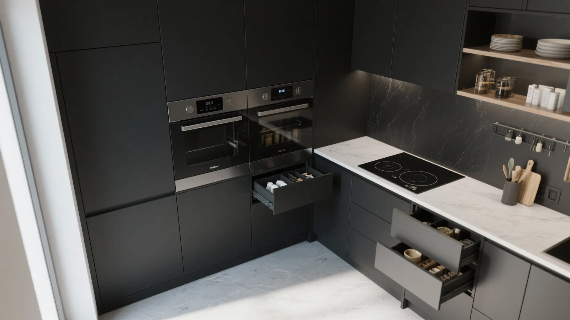 5. Smart storage and hidden appliances