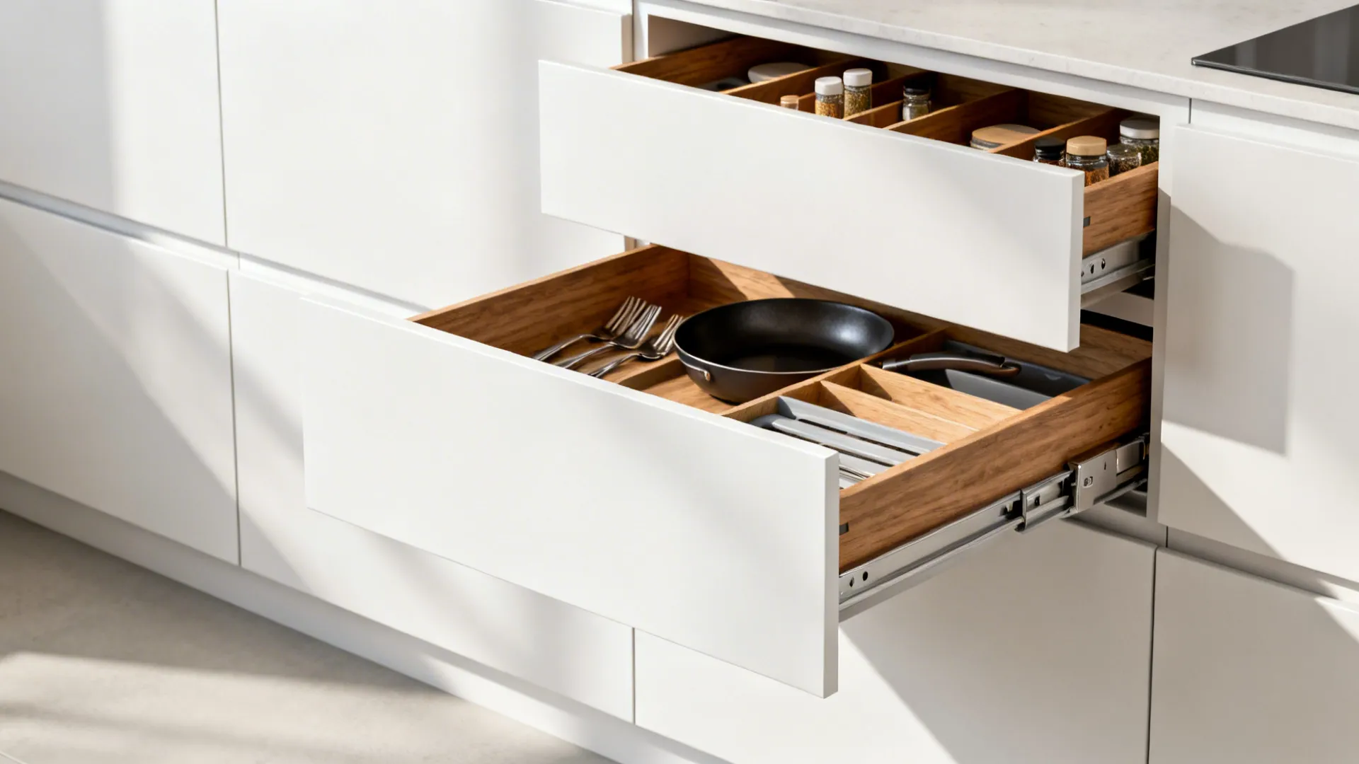 Minimalist storage with hidden organization