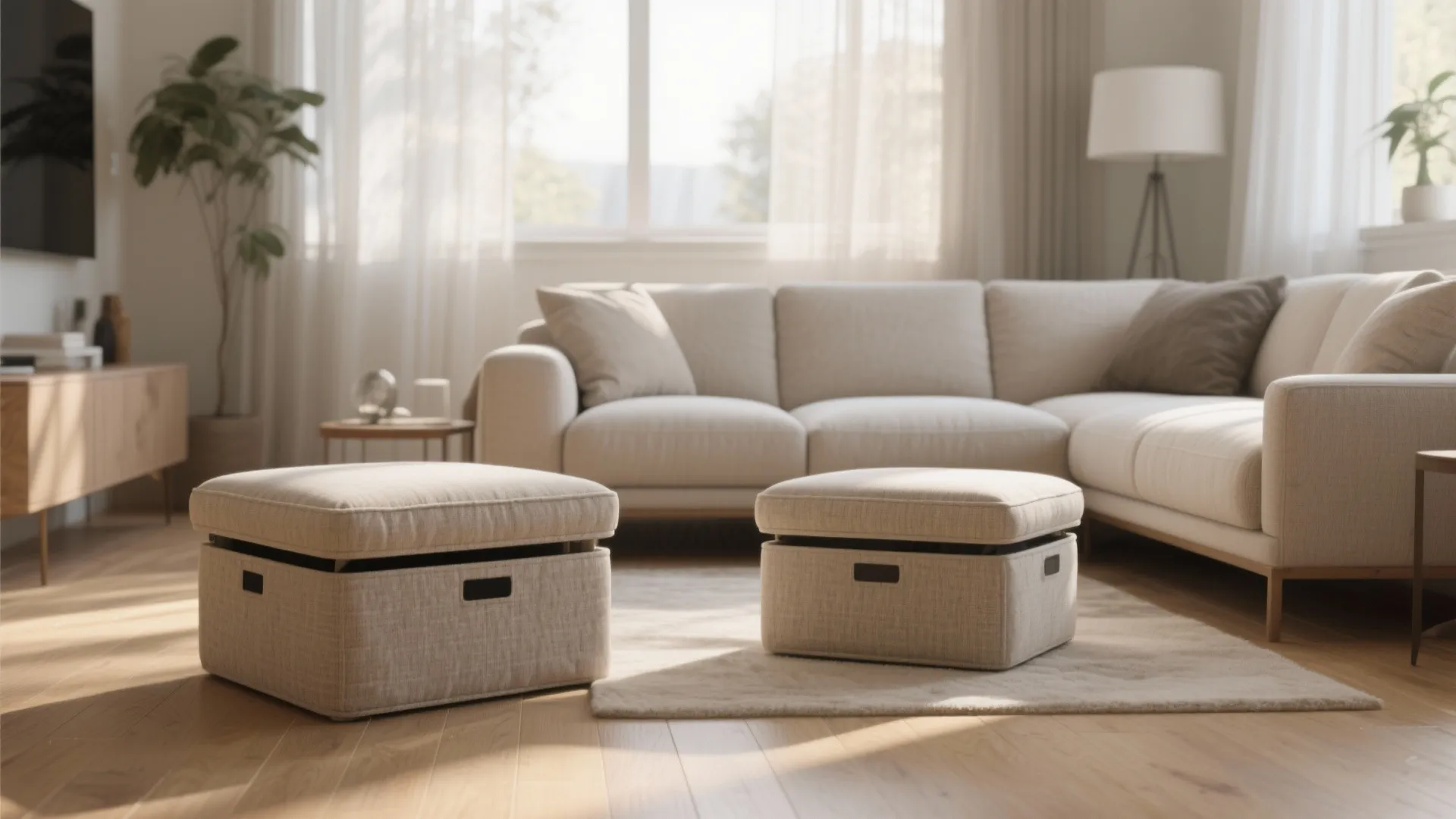 Hidden Storage Ottomans