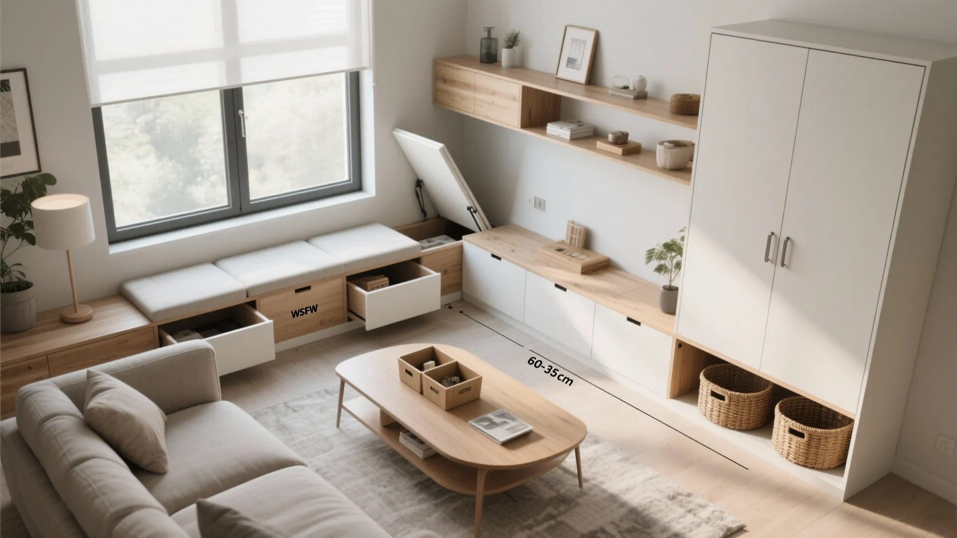 Hidden Storage, Open Surfaces