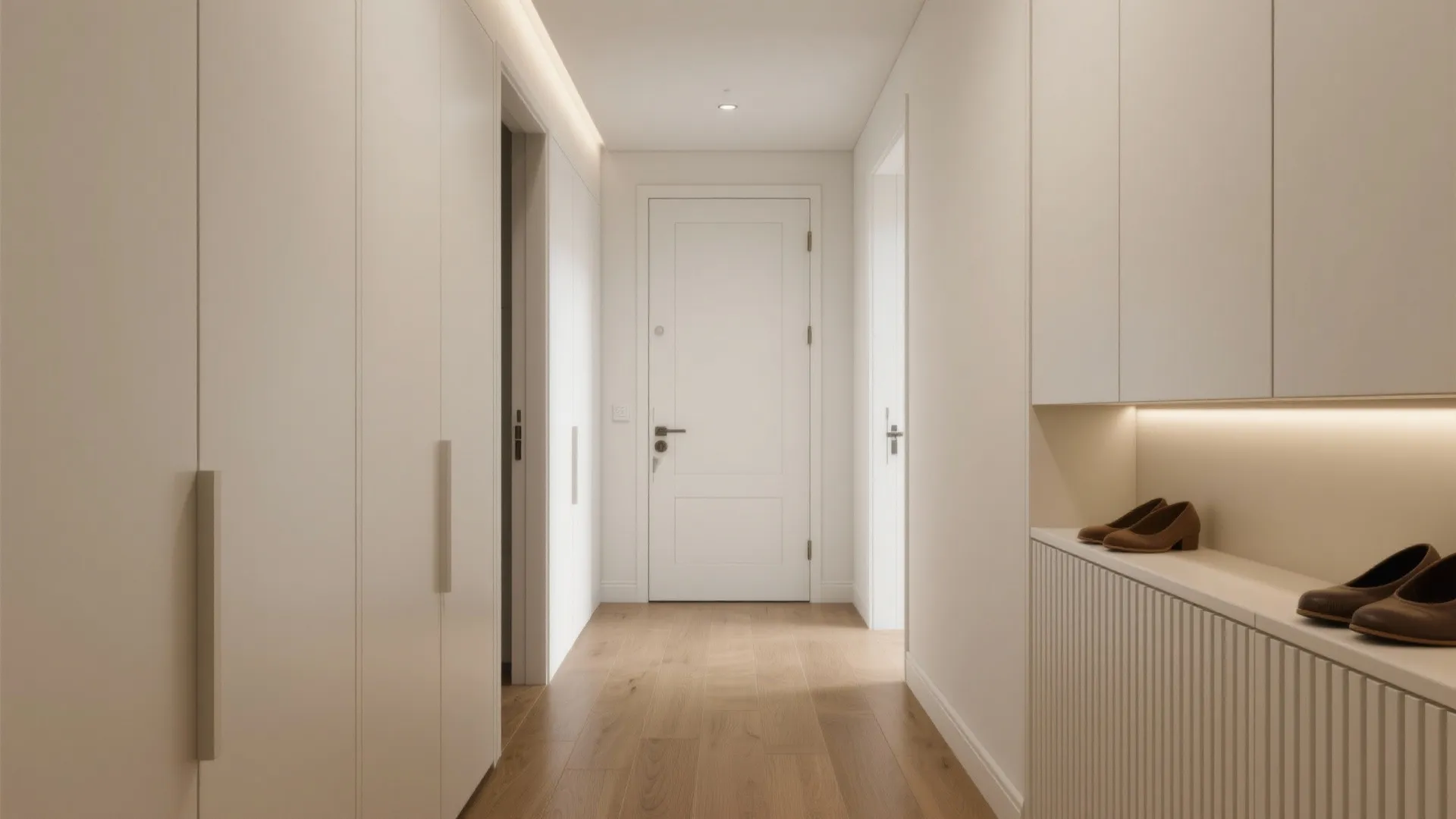 Integrated Storage and Hidden Doors in Plaster