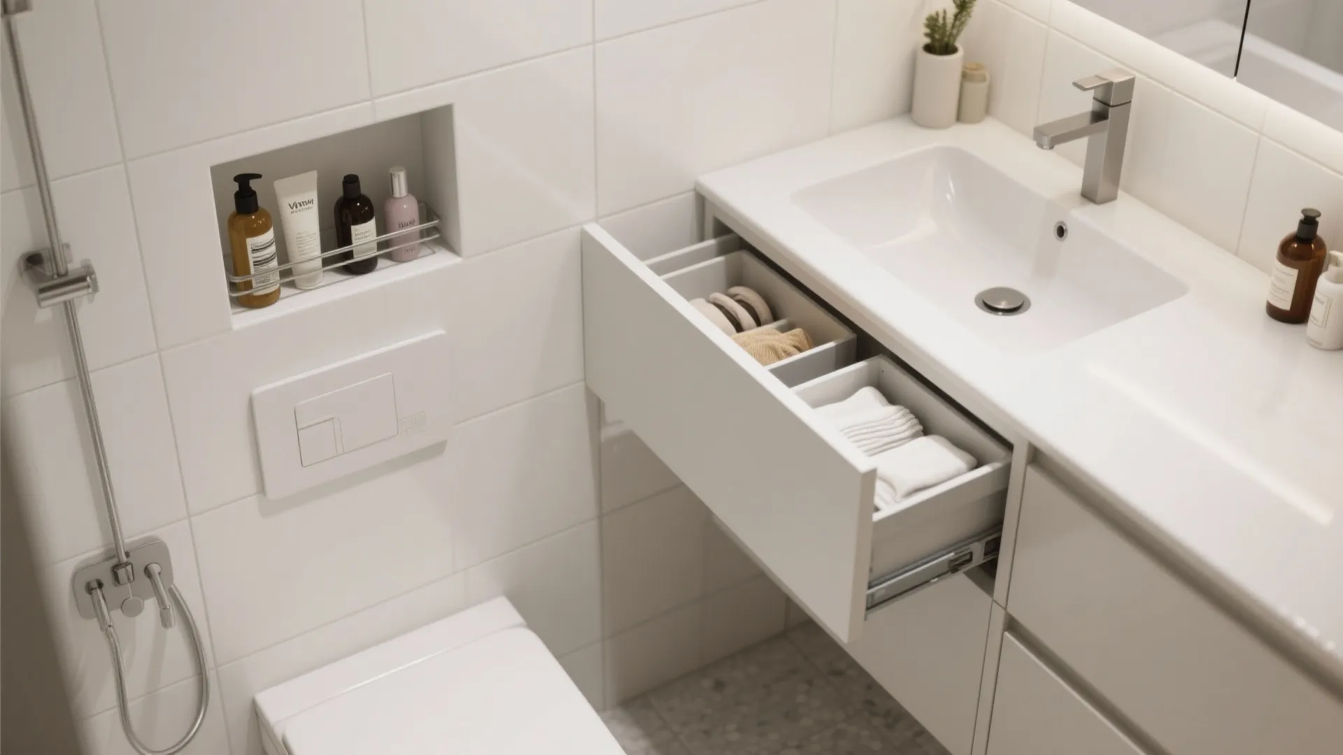 5. Smart storage that stays hidden