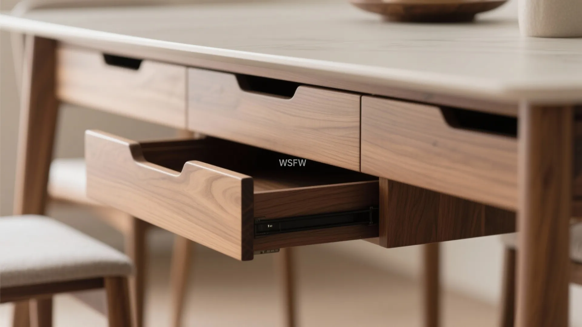 1. Minimalist Setup with Hidden Storage