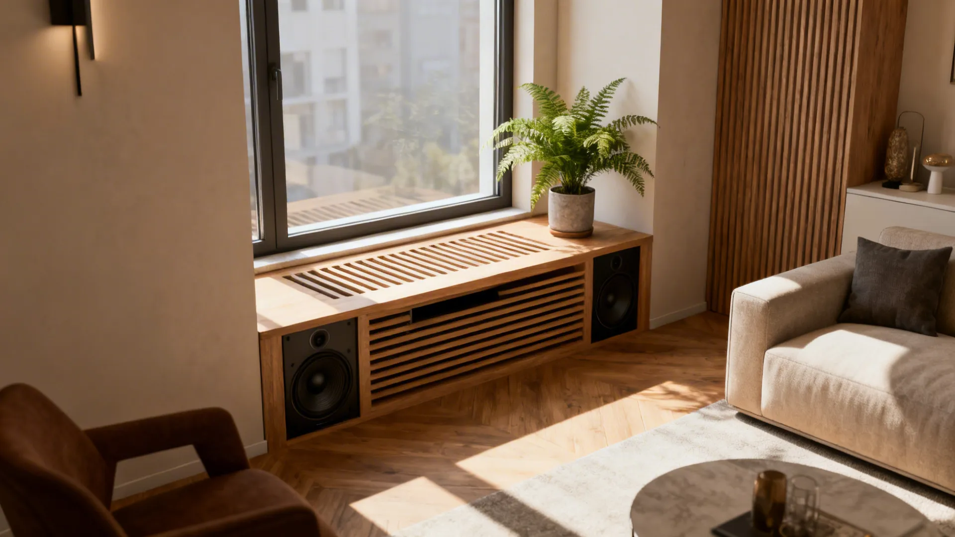 Hide Subwoofer Ideas: 5 Clever Ways: Creative small-space solutions to hide a subwoofer in your living room