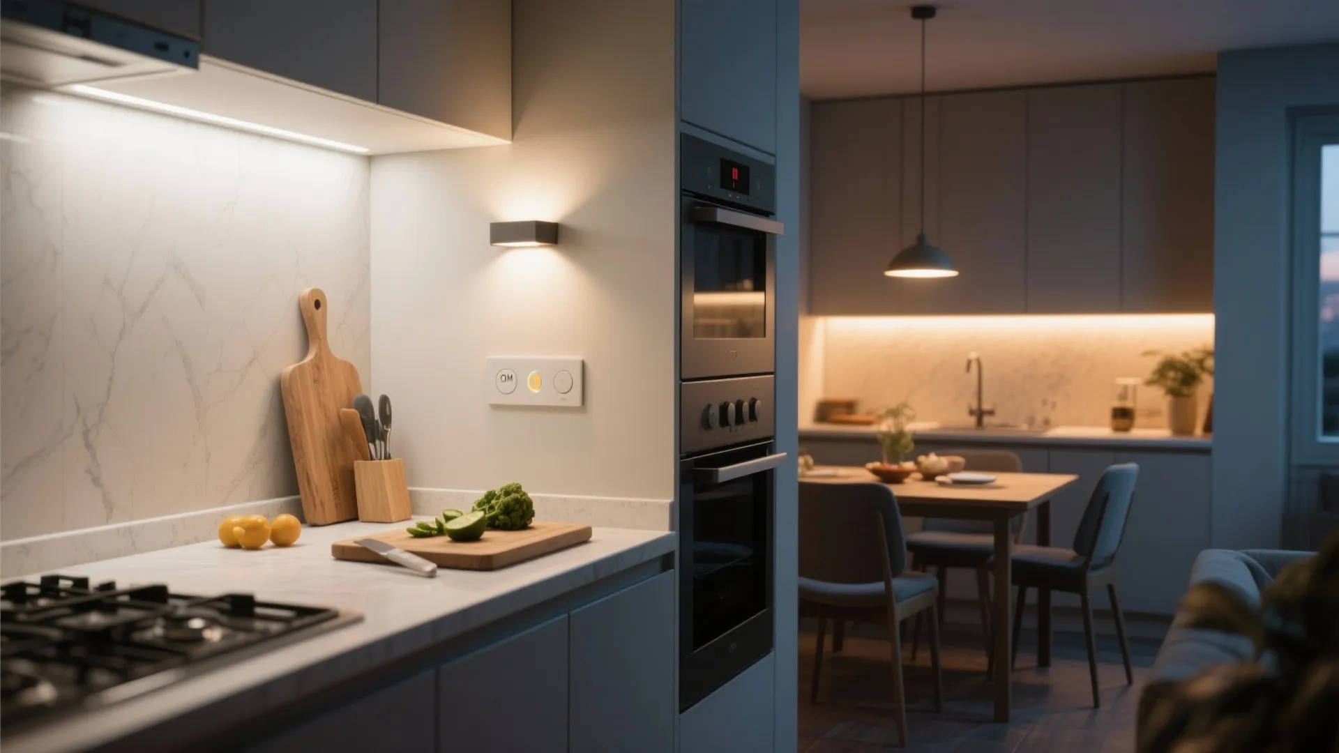 Hidden task lighting that doubles as ambiance