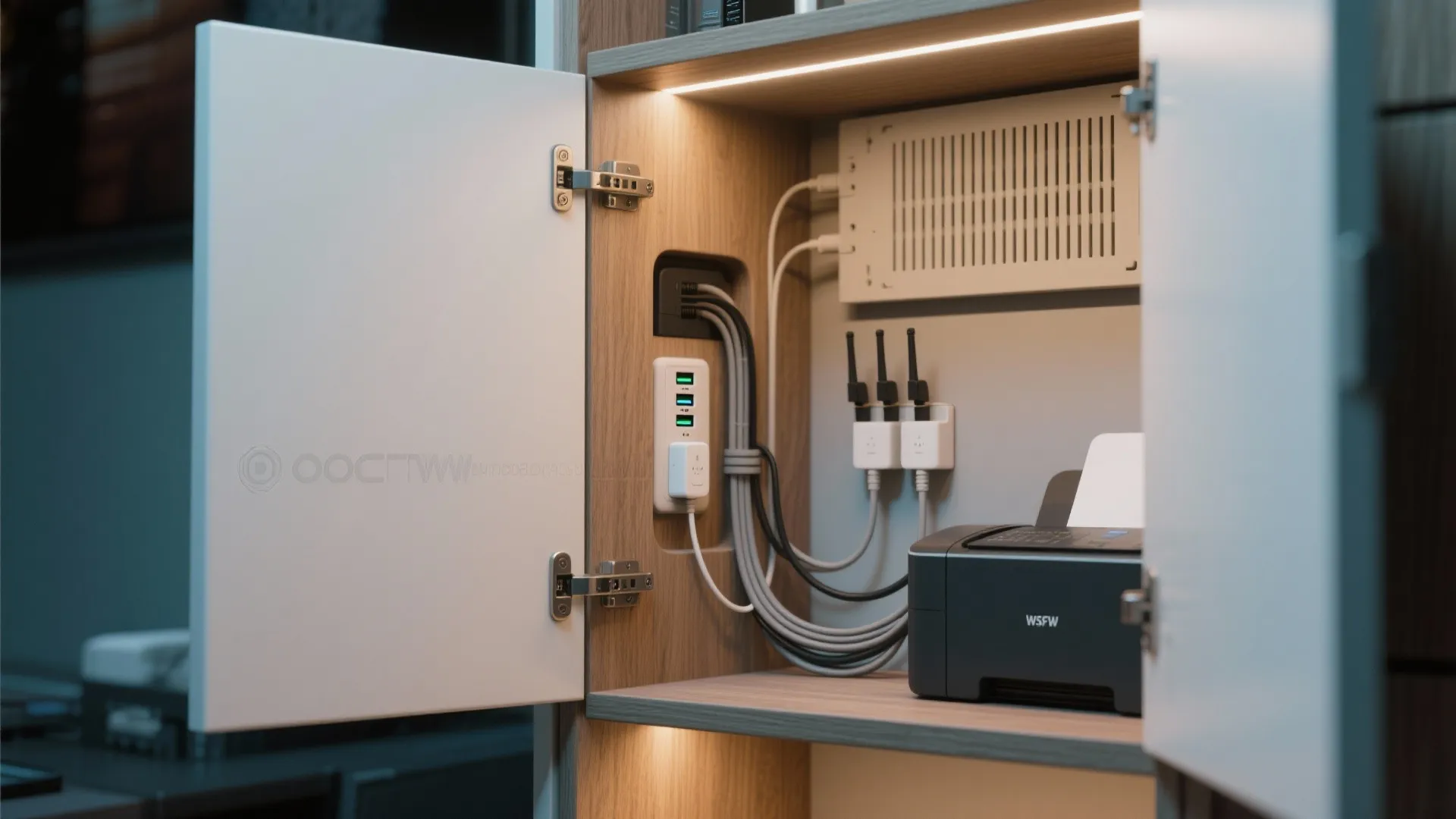 4. Use slim storage and hidden tech