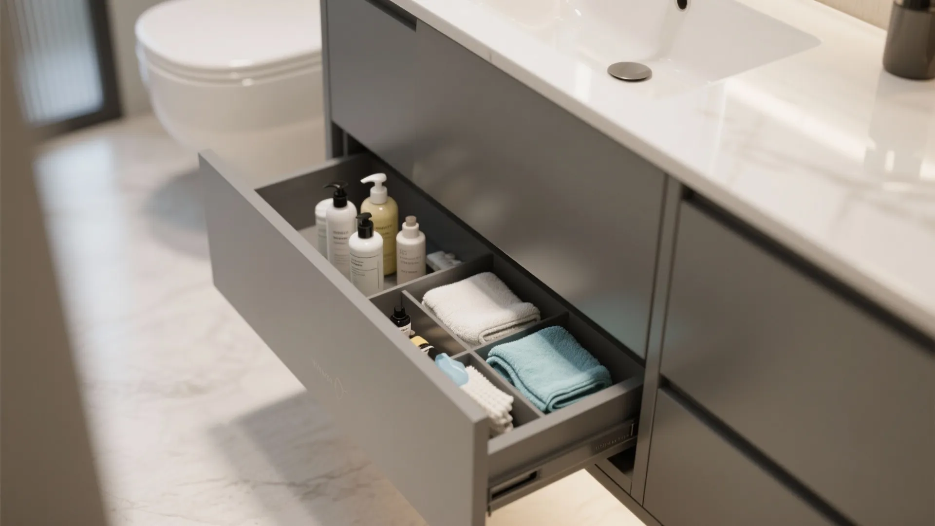 10. Hidden Toe-Kick Drawers