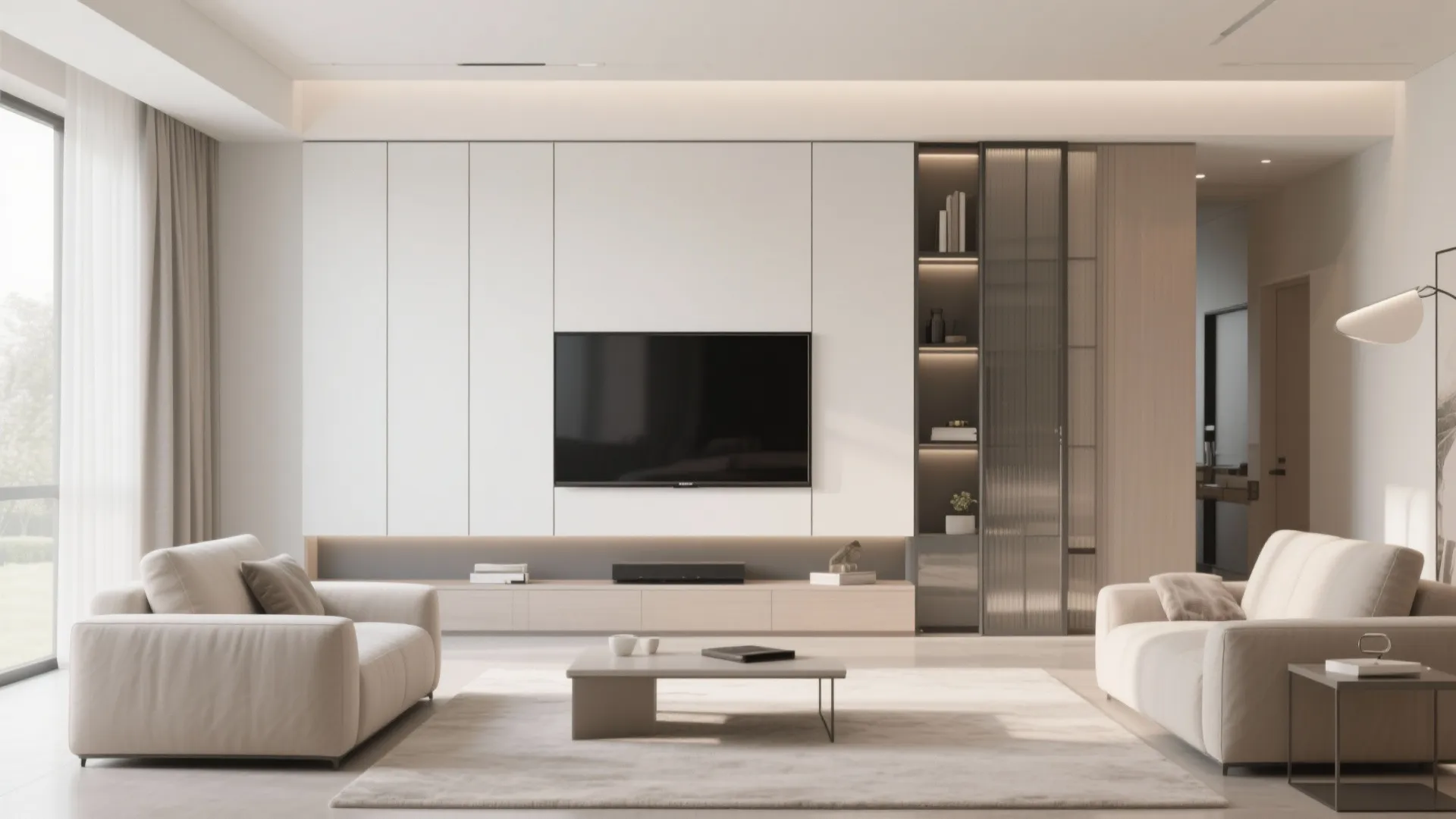 6. Hidden TV Cabinet