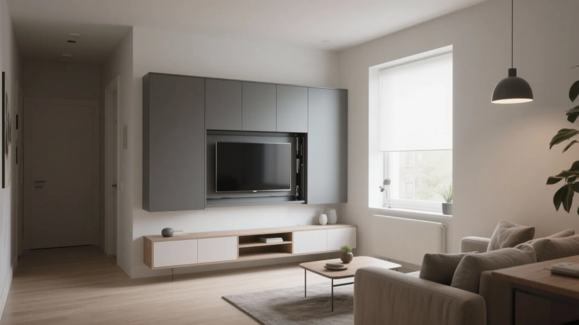 8. Hidden TV Cabinet