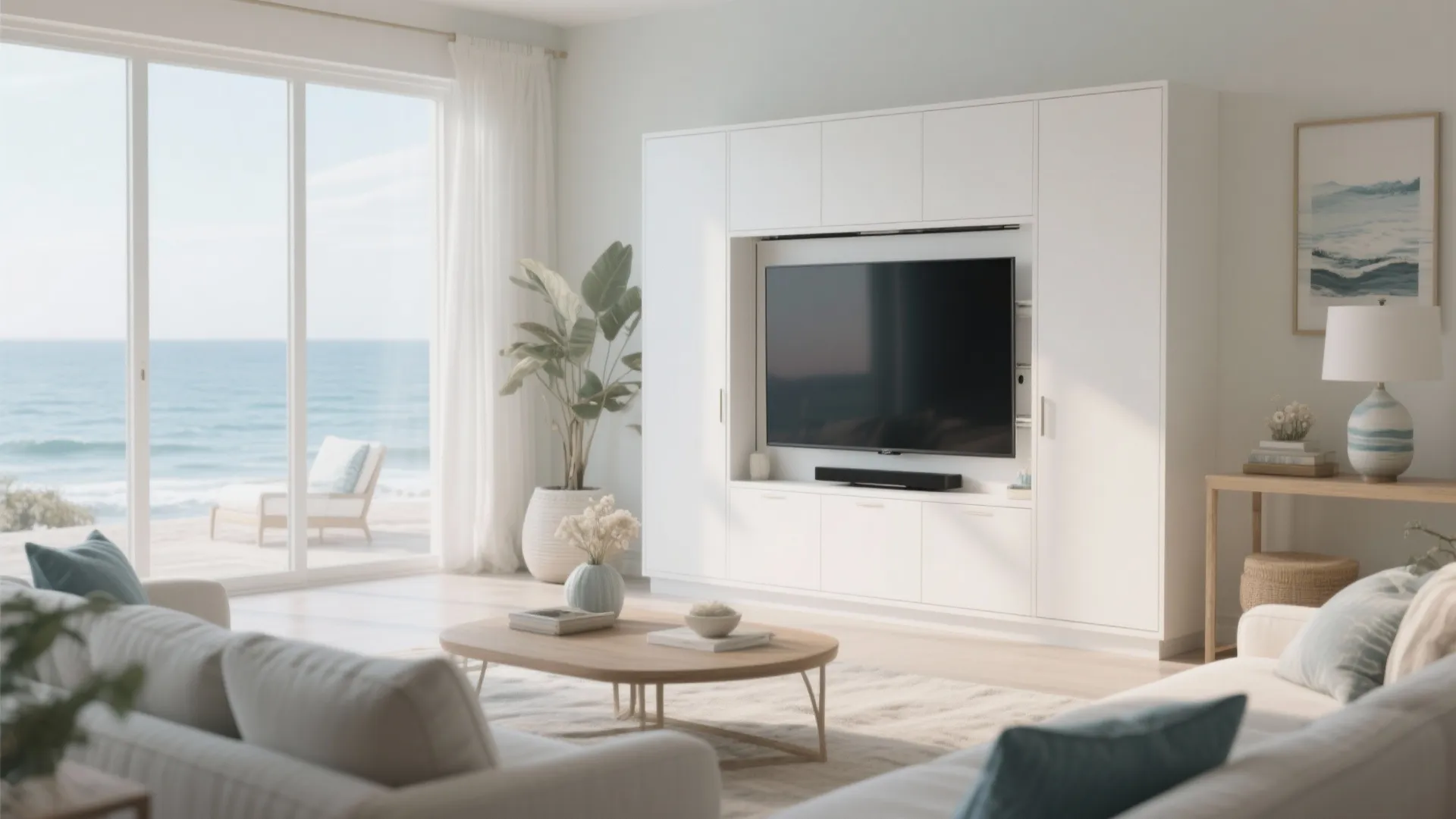 10. Hidden TV Lift Cabinet